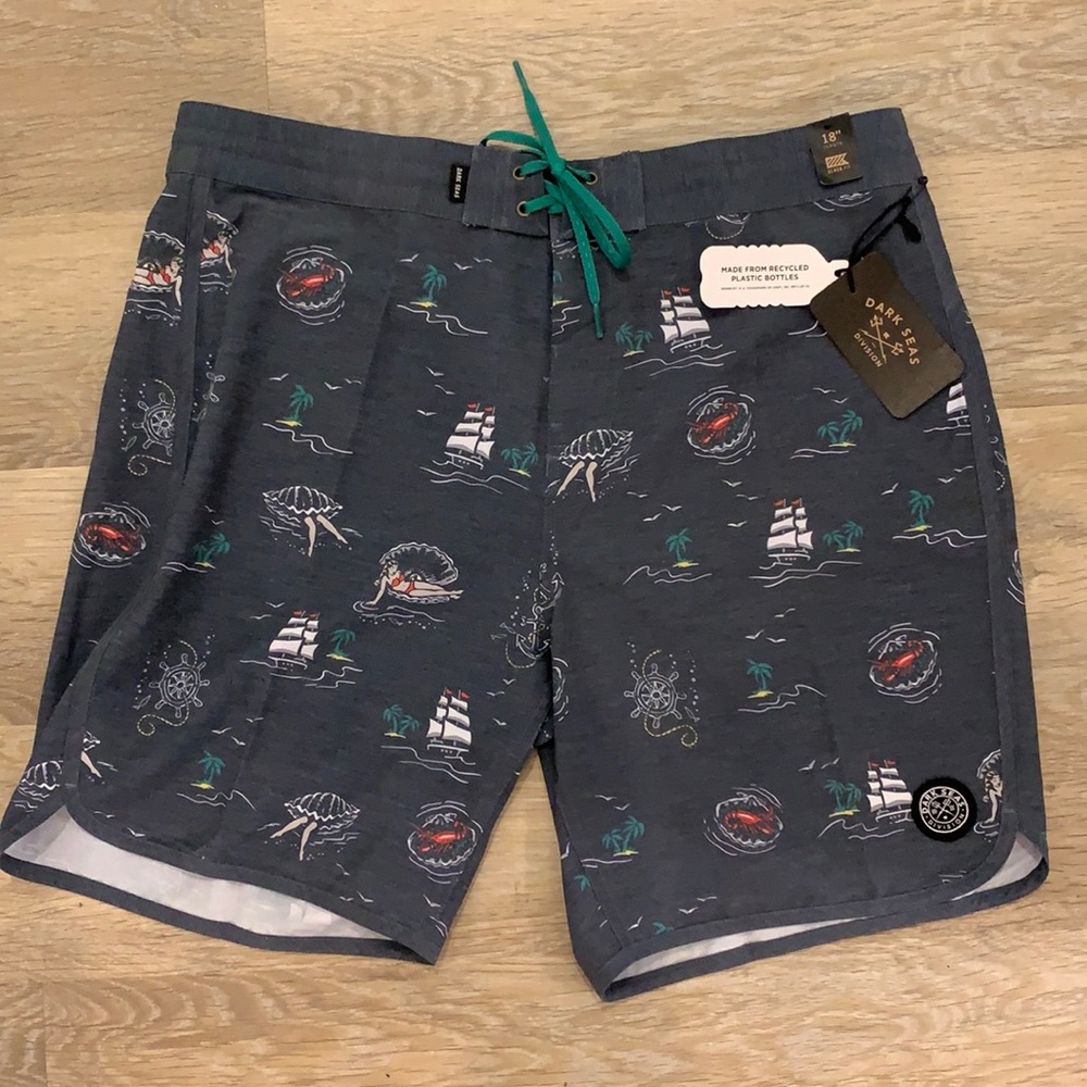 Dark Seas Mens Nautical Themed Boardshorts (34)